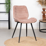 Velvet dining room chair Toby pink - image 1