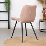 Velvet dining room chair Toby pink - image 3