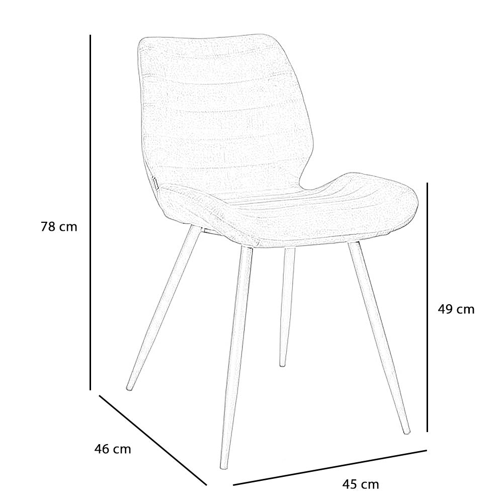 Velvet dining room chair Toby pink - image 8