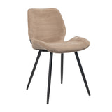 Velvet dining room chair Toby taupe