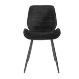 Velvet dining room chair Toby black