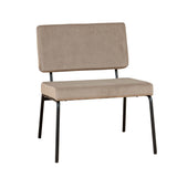 Velvet armchair Espen taupe