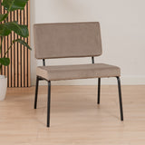 Velvet armchair Espen taupe - image 1