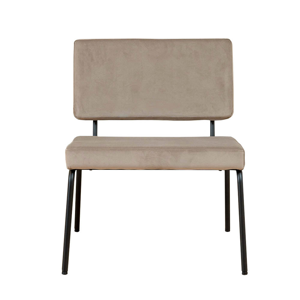 Velvet armchair Espen taupe - image 6