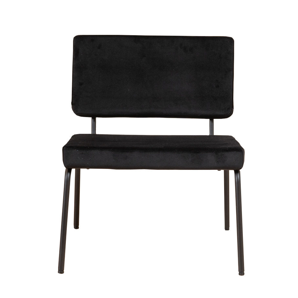 Velvet armchair Aspen black - image 6