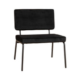 Velvet armchair Aspen black - image 5