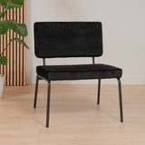 Velvet armchair Aspen black - image 1