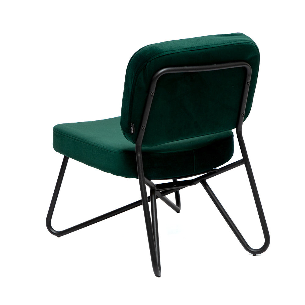 Velvet armchair Julia green Dark green