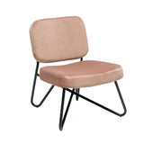 Velvet armchair Julia pink