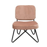 Velvet armchair Julia pink