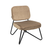 Velvet armchair Julia taupe