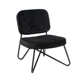 Velvet armchair Julia black