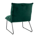 Velvet armchair Malaga dark green - image 8