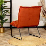 Velvet armchair Malaga copper - image 4