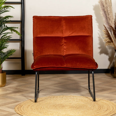 Velvet armchair Malaga copper - image 3
