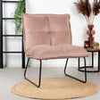 Velvet armchair Malaga pink - image 1