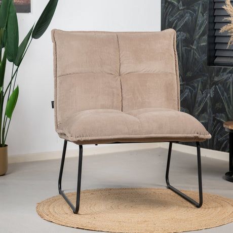 Velvet armchair Malaga taupe - image 2