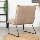 Velvet armchair Malaga taupe - image 4