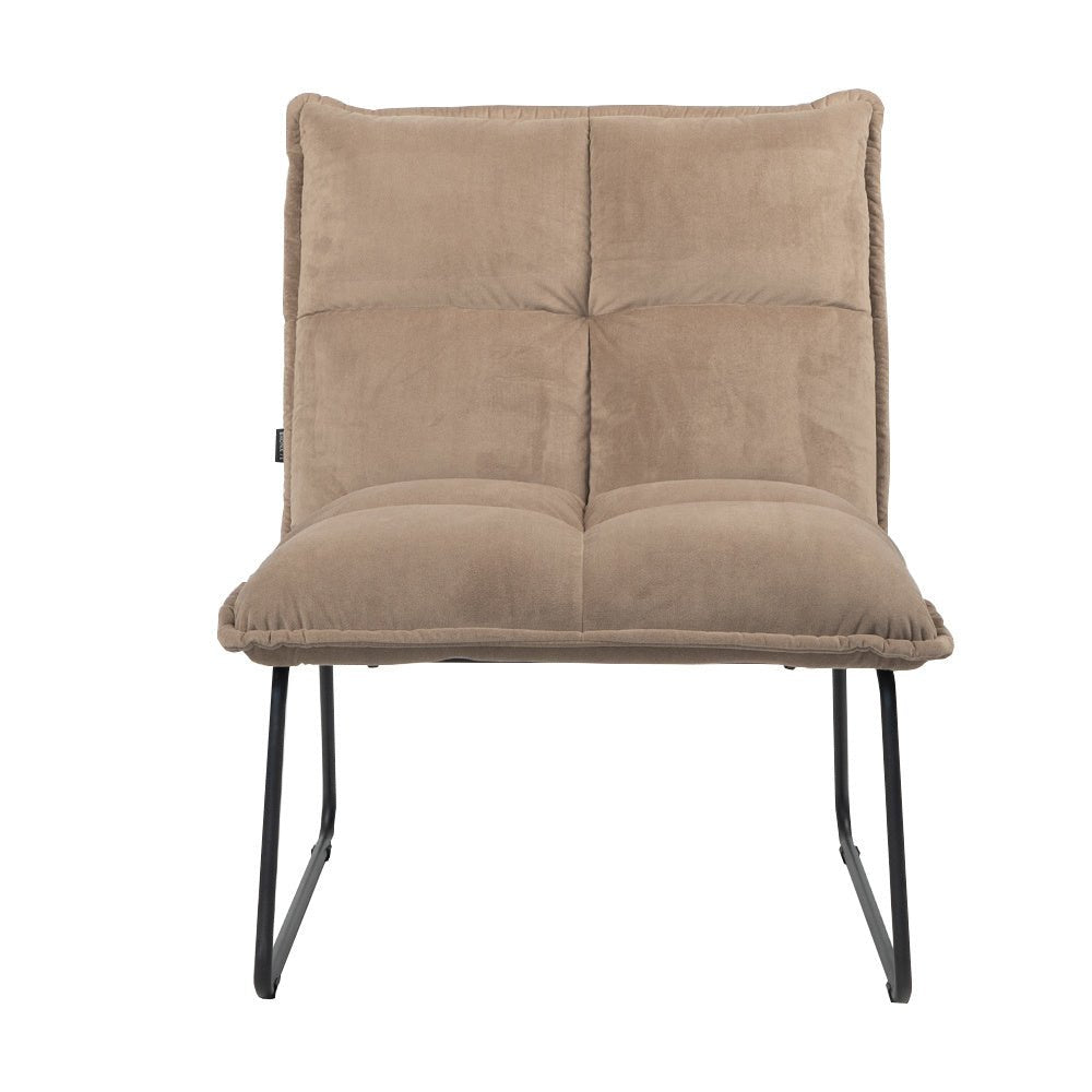 Velvet armchair Malaga taupe - image 6