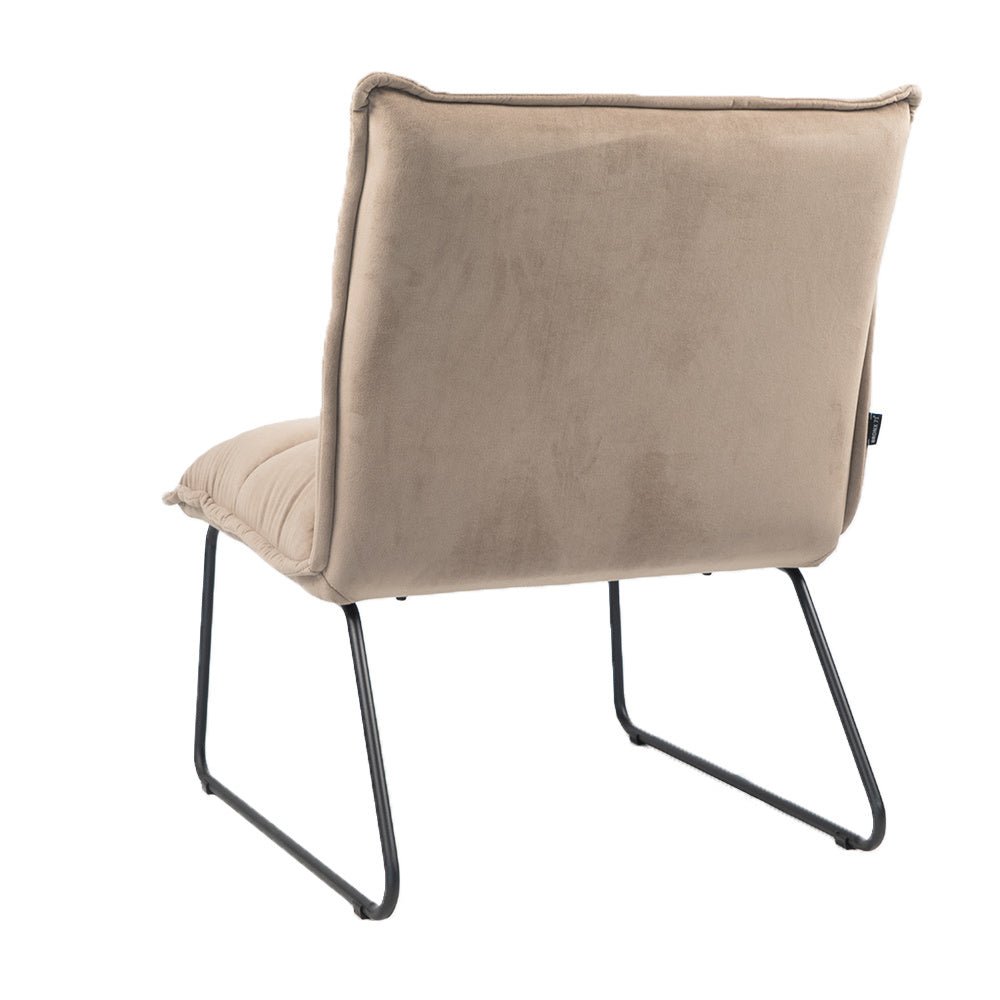 Velvet armchair Malaga taupe - image 7