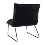 Velvet armchair Malaga black