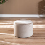 Velvet pouf Anna beige Champagne