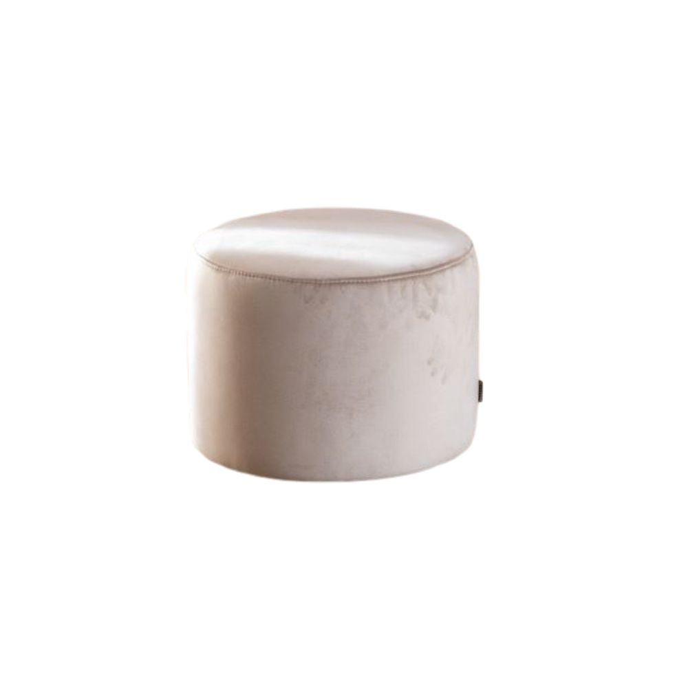 Velvet pouf Anna beige Champagne
