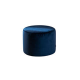 Velvet pouf Anna dark blue