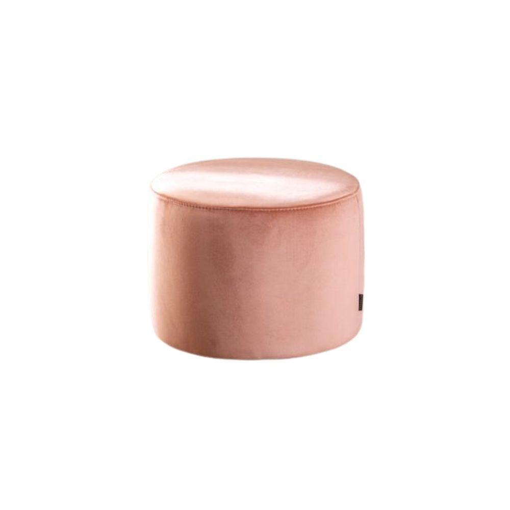 Velvet pouf Anna pink