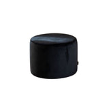Velvet pouf Anna black