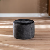Velvet pouf Beau anthracite