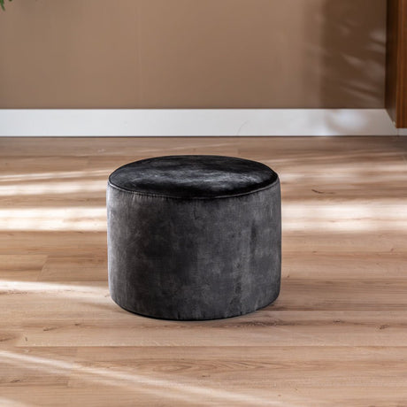 Velvet pouf Beau anthracite