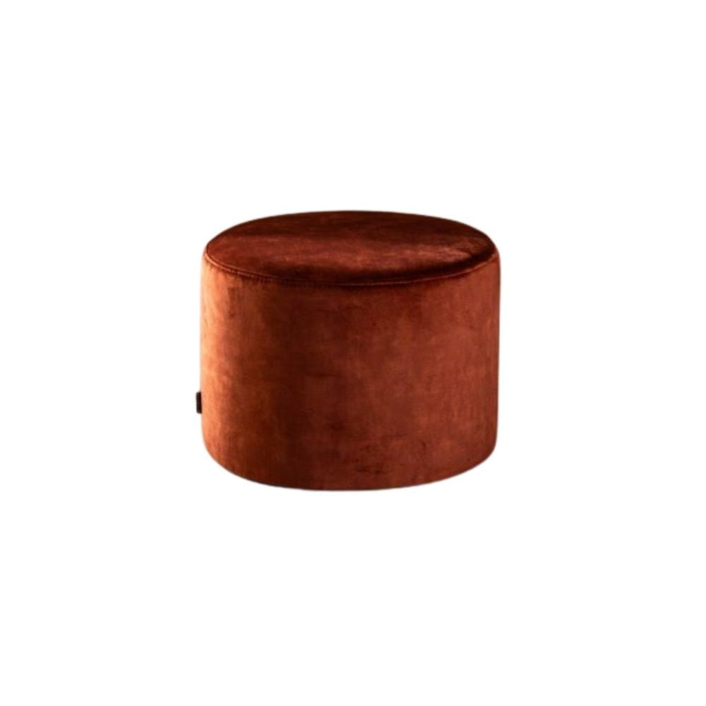 Velvet pouf Beau copper