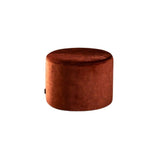 Velvet pouf Beau copper