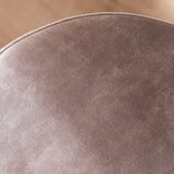Velvet pouffe Beau taupe
