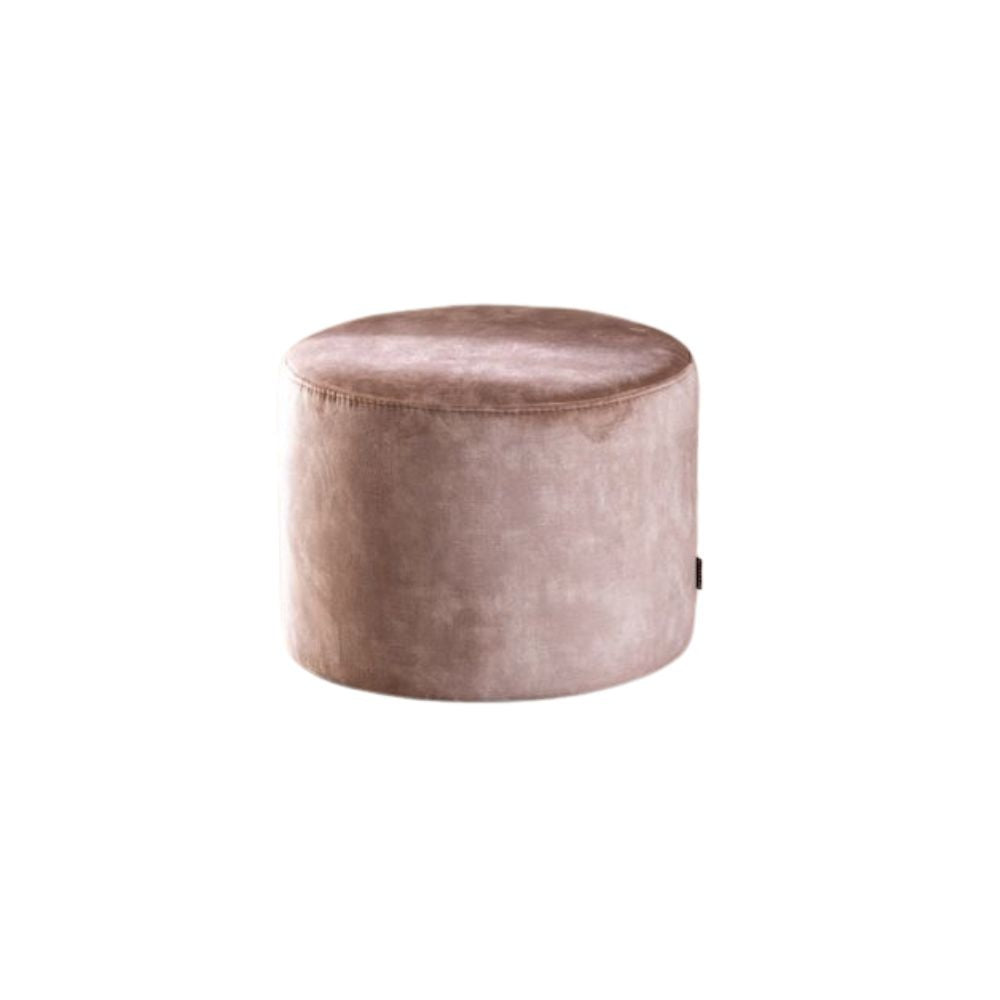 Velvet pouffe Beau taupe