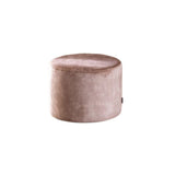Velvet pouffe Beau taupe
