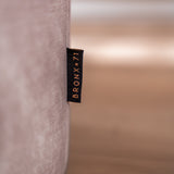 Velvet pouffe Beau taupe