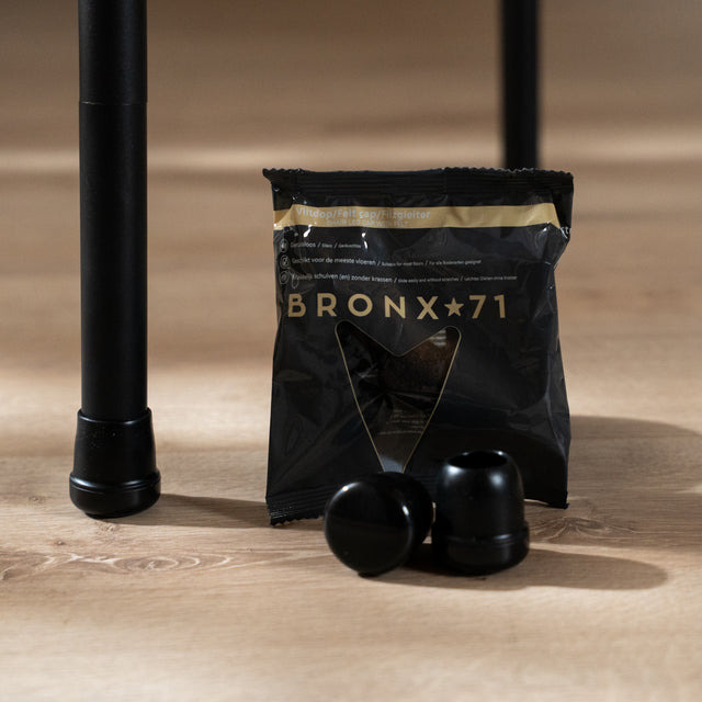 Floor protector - Carpet L - round black 19-25 Zwart