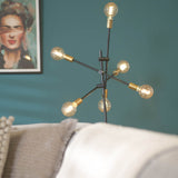 Floor lamp Harvey 6-light gold N.V.A. N/A