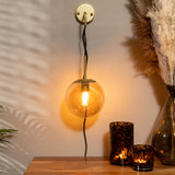 Wall lamp Else 1-light Amber N.VT.