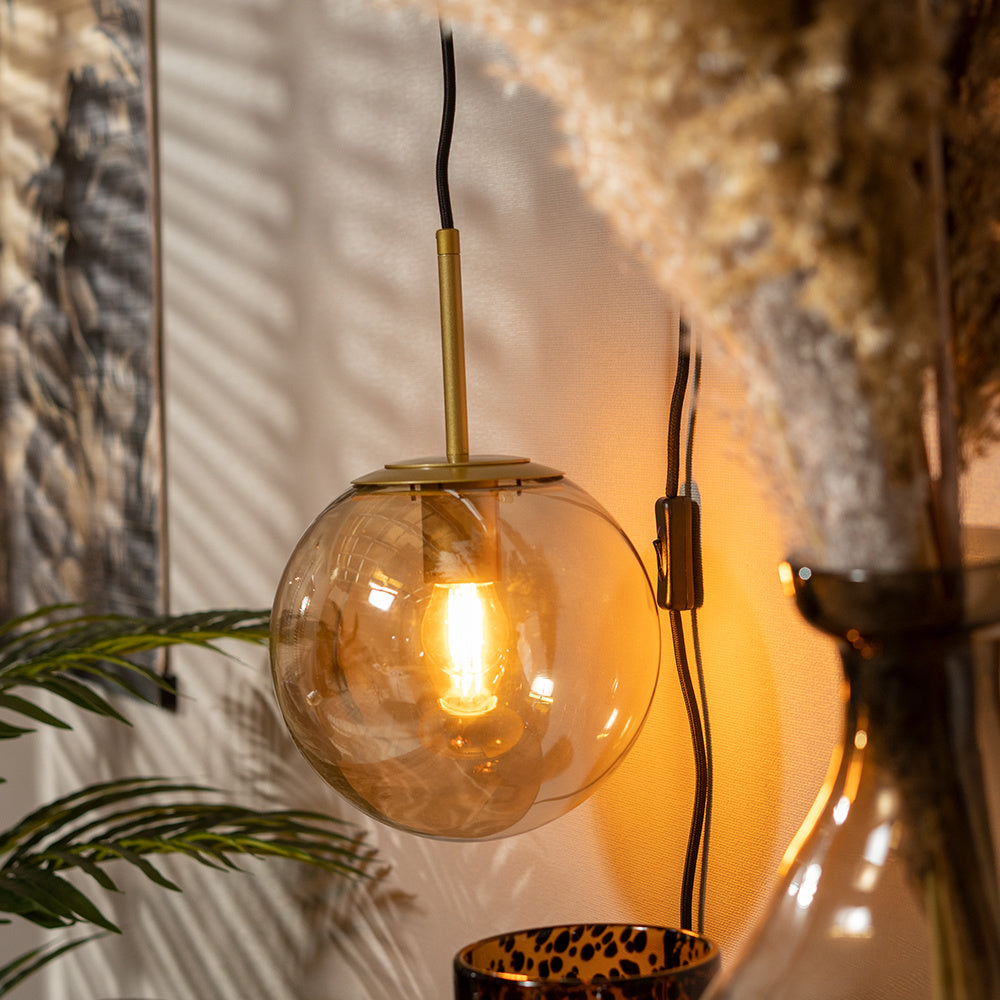 Wall lamp Else 1-light Amber N.VT.