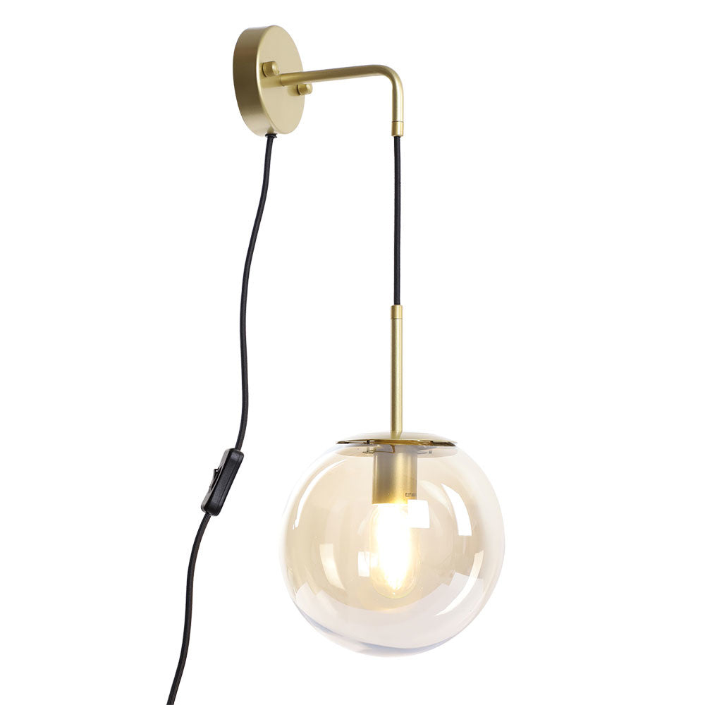 Wall lamp Else 1-light Amber N.VT.