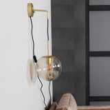 Wall lamp Else 1-light Amber N.VT.