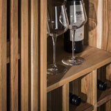 Wine cabinet Monja DH Interior Acacia LxWxH 130x88x52 Acacia wood Atmospheric photo detail