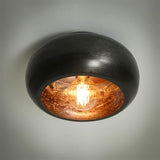 Plafondlamp Skyler DH Interior Zwart LxBxH 34x34x18 Nikkel Sfeerfoto schuin vooraanzicht