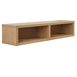 TV Furniture Bernie Rustic Oak Dimehouse Oak LxWxH 146x36x31 Melamine White photo diagonal front view